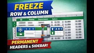 Freeze Rows & Columns in Excel | Header Lock Trick for Large Data