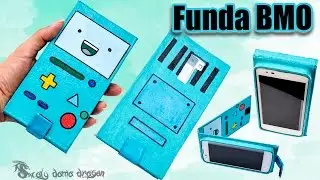 Funda para M&oacute;vil de BMO hora de aventura en Cart&oacute;n t&eacute;cnica de encuadernaci&oacute;n
