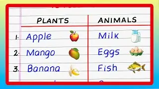 Food Items we get from Plants and Animals | 10 Food Items that we obtain from Plants and Animals