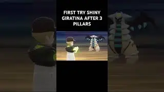 FIRST TRY SHINY GIRATINA AFTER 3 CONSECUTIVE PILLARS #pokemon #shinyhunting #shinypokemon