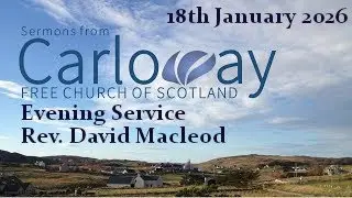 Lessons From Jacob. Genesis 35. Rev. David Macleod. 18/01/2026. Evening Service.