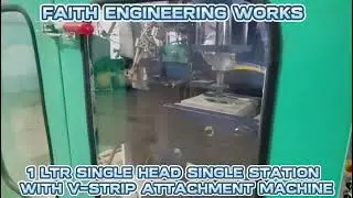 1LTR SINGLE HEAD SINGLE STATION WITH V STRIP ATTACHMENT BLOW MOULDING MACHINE
