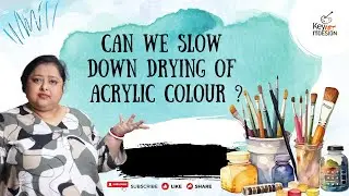 Can We Slow Down Drying Of Acrylic Colour ? #important #acrylicpainting