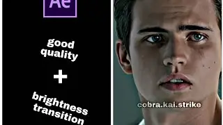 Tutorial After Effects, Good Quality + Brightness Transition! ❤