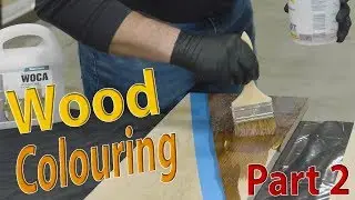 Wood Floor Coloring  - Part 2 | Rubio Smoke and WOCA Antique Lye on White Oak Hardwood