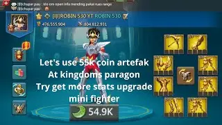 mini fighter try up stats | use 55k coin artefak at kingdoms paragon