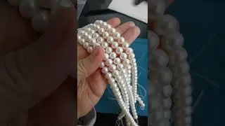 9mm Nearly Round Freshwater Pearls #diyjewelry #pearls #handmadejewelry #freshwaterpearls #pearl