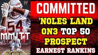 FSU Football Lands ANOTHER Commit from On3 Top 50 prospect 4* DL Earnest Rankins | FSU Recruiting
