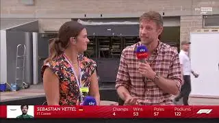 Jenson Button on Sebastian Vettel's last lap overtake on Kevin Magnussen