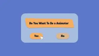 Yes & No Click Animation | Motion Graphics Practice