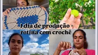 1 Dia de produção + rotina de uma crocheteira 🤯🫣😍❤️ #crochet #croche #producao 