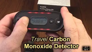 GZAIR Travel Carbon Monoxide Detector, IP67 Waterproof, Visual, Audible, Vibrating Alerts REVIEW