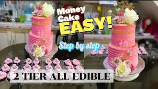 2 TIER MONEY CAKE || ITO ANG LITERAL NA RUSH CAKE NASA ERE KA PALANG INIISIP MO NA GGAWIN :)))