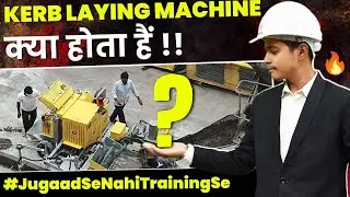 Working of Kerb Laying Machine on Highway | Specifications of Kerb Laying Machine