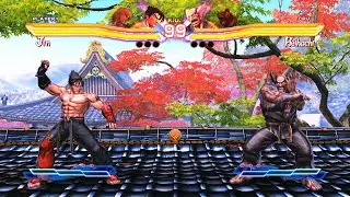 Jin & Ken vs Heihachi & Kuma (Hardest AI) - Street Fighter X Tekken.