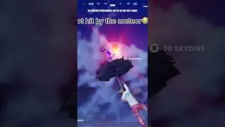 I got hit by the meteor😭🙏 #fortnite ￼