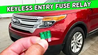 Расположение и замена реле предохранителя системы бесключевого доступа Ford Explorer 2011 2012 20...
