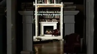 Tiny Library Dreams: A Cozy Reading Nook in a Bookshelf