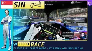F1 25 SINGAPORE GP - Race - Driver Career Mode | Atlassian Williams Racing FW47