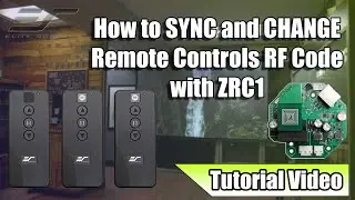 Elite Screens Step-by-Step Guide: How To Sync and Change Remote Controls RF Code ZRC1