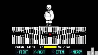 UNDERSWAP: Papyrus Fight (by MyProxy) phase 1-2 no heal
