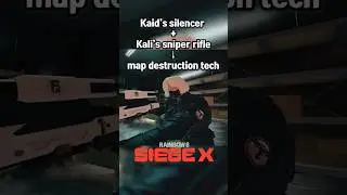 Kaid&rsquo;s silencer + Kali&rsquo;s sniper rifle &rArr; map destruction tech #r6siege #r6tips #