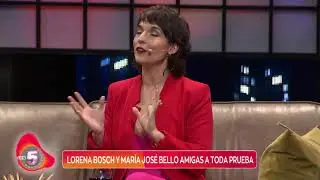 La amistad de Lorena Bosch y María José Bello. Los 5 Mandamientos, Canal 13.