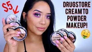 NEW L.A COLORS CREAM TO POWDER MAKEUP | SWATCHING ALL SHADE 13 SHADES!