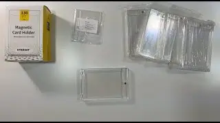 HYARUAT 130pt Magnetic Card Holders for Trading Cards Unboxing