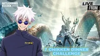 Trying 7 chikken dinner challenge 🤦‍♂️ #live #stream #bgmi