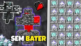 A MANEIRA MAIS F&Aacute;CIL DE MATAR O WITHER (SEM BATER) no Minecraft Bedrock 1.21