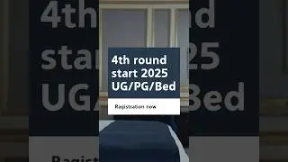 4th round ragistration mp college admission 2025 ug pg bed admission #2025 #ug #pg #babed #college