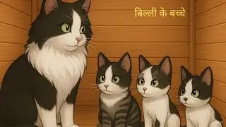 billi ke bache | cat cartoon | cat videos | meow | kitten | cat funny videos
