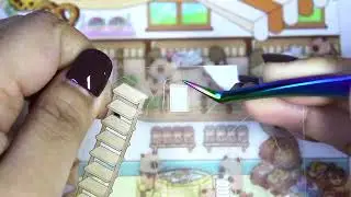ASMR | DIY 3D Scene Sticker ~ Capybara Cake Shop #asmr #diy #games #sticker #satisfying