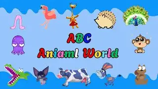 ABC Animals World | Nursery Rhymes | Kids TV Education