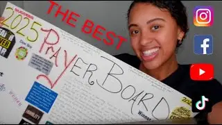 2025 PRAYER BOARD | VISION BOARD | LAYOUT | IDEAS