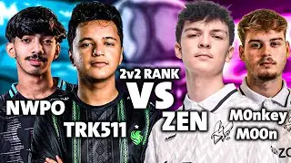 روكيت اقيام اسطوريه وقوييه 🤯🔥: نوبو وترك ضد الفرنسيين زين ومونكي مون 🔥| NWPO TRK vs MM ZEN 2v2 RANK