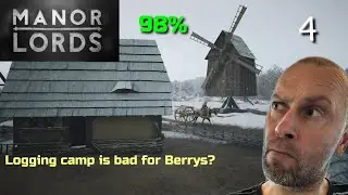 Manor Lords - Windmill Efficiency 98% . Did I Destroy my  Berry Deposit?