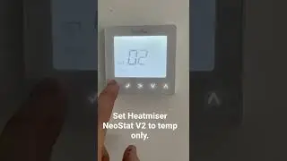 Heatmiser NeoStat V2 setting to temp only. No timer.