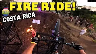 Saltando sobre FUEGO en Costa Rica | Fireride Festival 2024 MTB Santiago De Avila