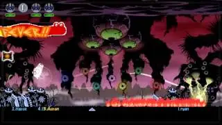 Patapon 3 - [Boss Battle] Gheek Dongora with Four Cannogabangs