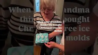 When your grandma thought she bought Christmas trees ice moulds