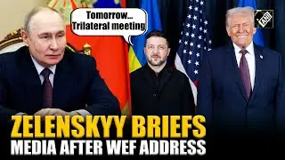 Zelenskyy hints at trilateral Ukraine, Russia and US talks during media briefing after WEF address