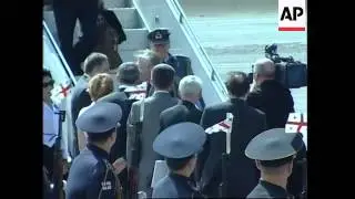 NATO Sec Gen and NATO ambassadors arrive for talks on Georgia
