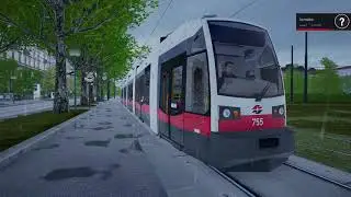 JÍZDA NA LINCE U2Z S TRAMVAJÍ VE VÍDNI | Siemens ULF B1 | Tramsim