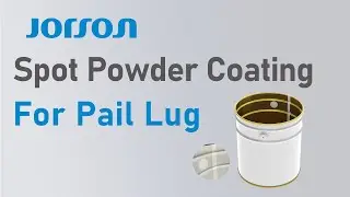 Spot powder coating for pail lug