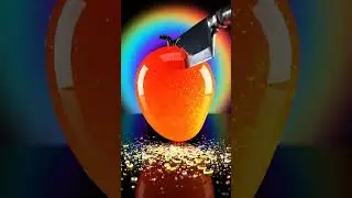 Rainbow Glass Fruit Cutting Race ASMR 🌈 Satisfying Slices
