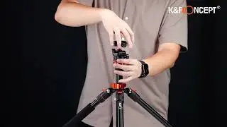 K&F Concept Kamerastativ S210V2 mit Drehbarer Mehrwinkel Mittels&auml;ule