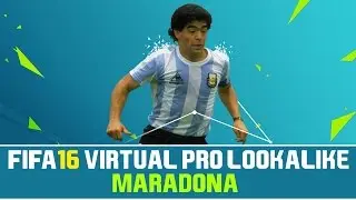 FIFA 16 | VIRTUAL PRO LOOKALIKE TUTORIAL - DIEGO MARADONA