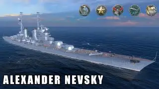 Александр Невский, Уловка и Точность 118K Урон | World of Warships Blitz